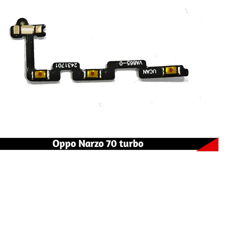 Realme Narzo 70 Turbo Power Volume Button Flex by Zeespares.in Realme Narzo 70 Turbo Power Volume Button Flex by Zeespares.in